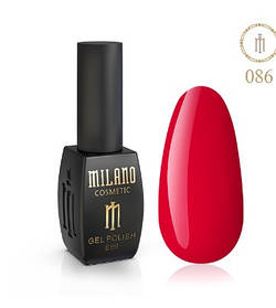 ГЕЛЬ ЛАК MILANO 8 МЛ № 086 гелевий лак для манікюру для LED лампи красивий манікюр