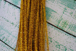 Синельний дріт колір золотистий металік