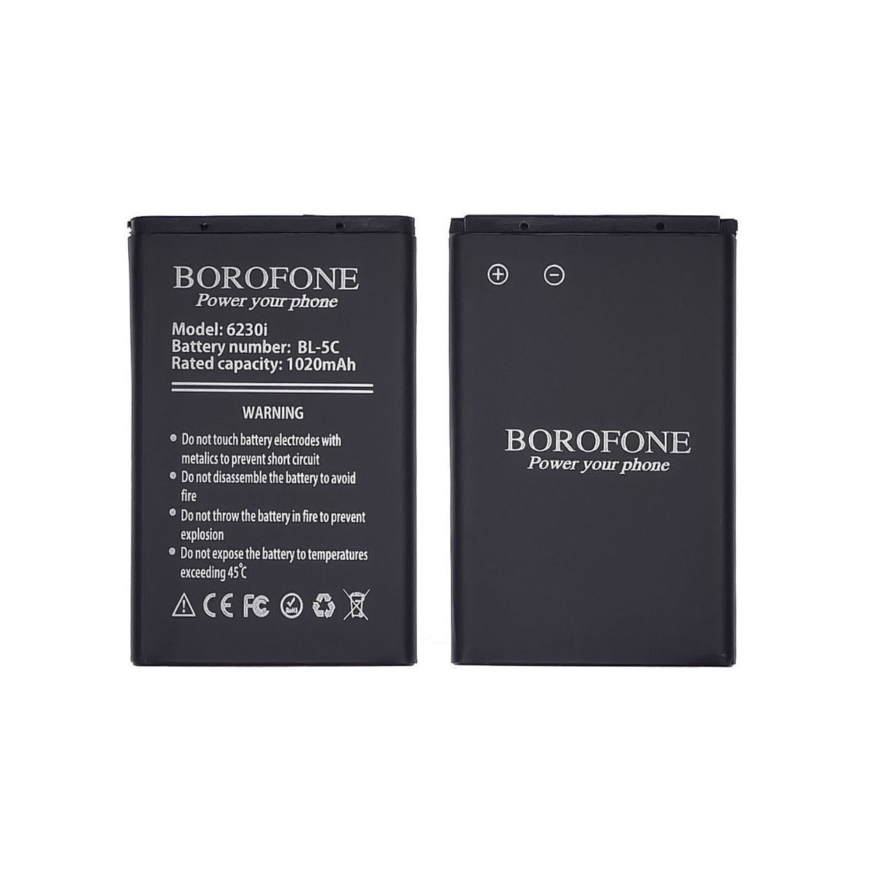 Акб nokia bl-5c borofone (1020 mah)