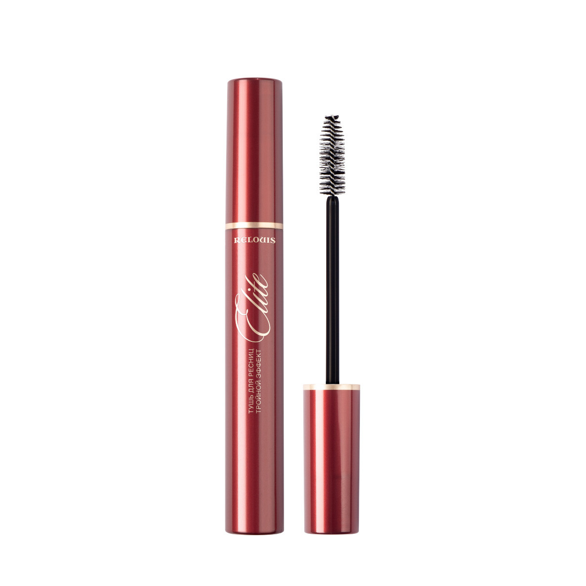 Туш для вій Relouis Elite потрійний ефект New Design, black 10 г