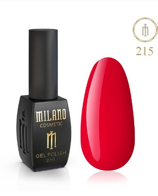 ГЕЛЬ ЛАК MILANO 8 МЛ № 215 гелевий лак для манікюру для LED лампи красивий манікюр, фото 1