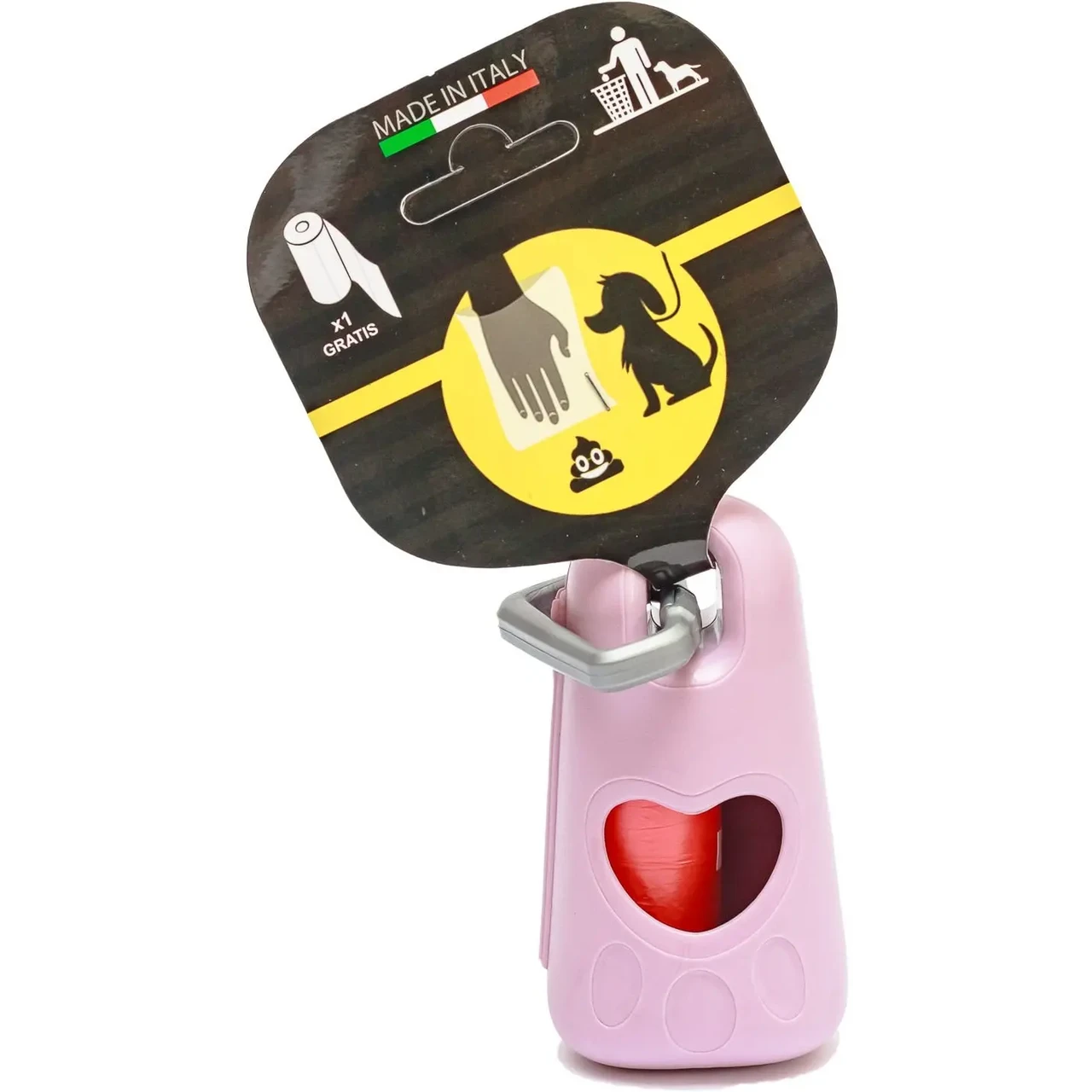 Диспансер для пакетів Casper для збору відходів + 1 рулон пакетів, розмір 9.5 х 5 х 4 см