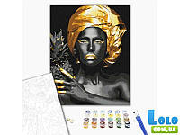 Картина по номерам Экзотическая красота с золотой краской, Brushme (40х50 см) (102144)