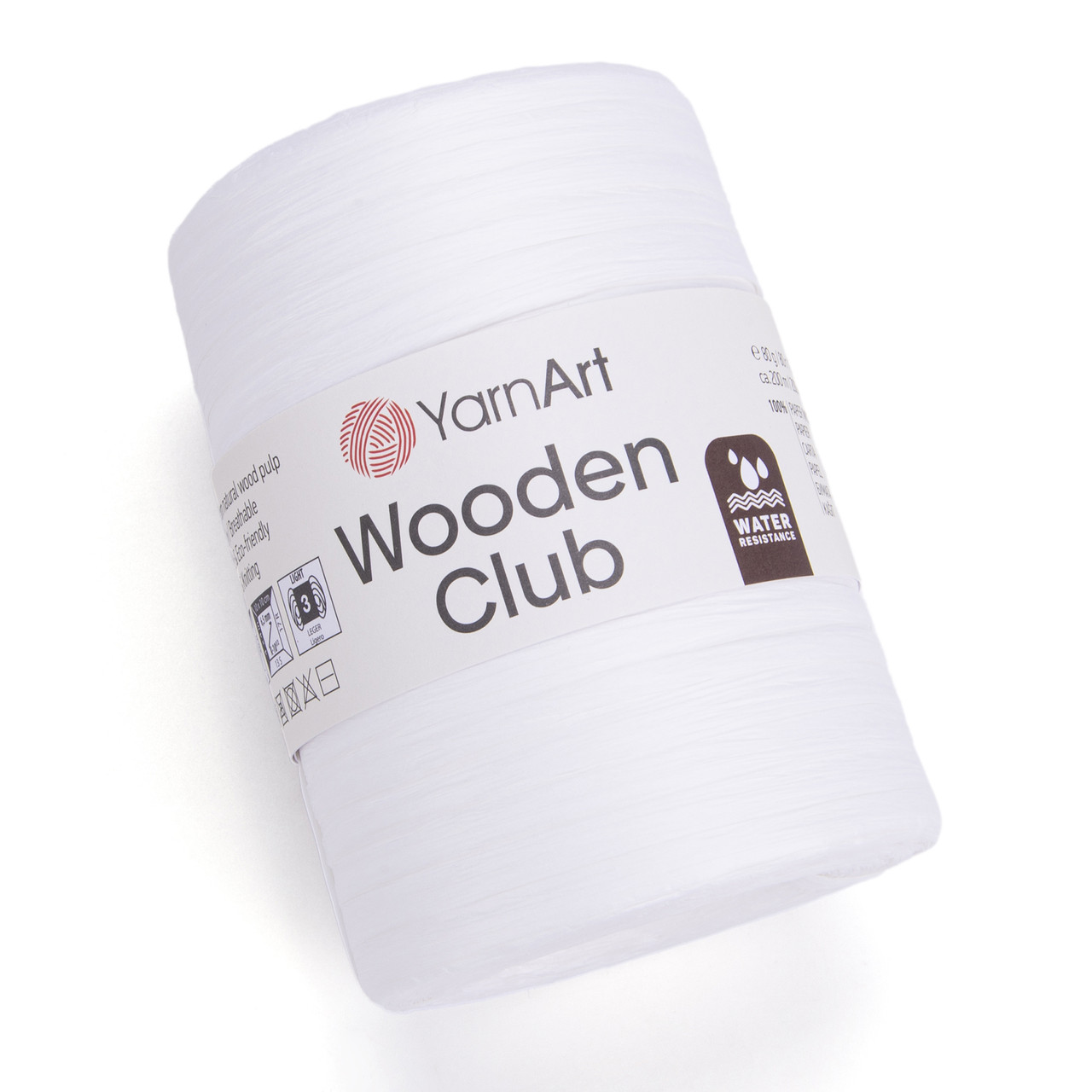 YarnArt WOODEN CLUB (Вуден клаб) № 1601 білий (Рафия)