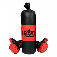 Боксерский набор Красно-черный Strateg 2074ST Nia-mart