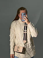 Женская подарочная сумка Marc Jacobs Small Camera Bag Dark Beige (бежевая) KIS02126 стильная Марк Якобс mood