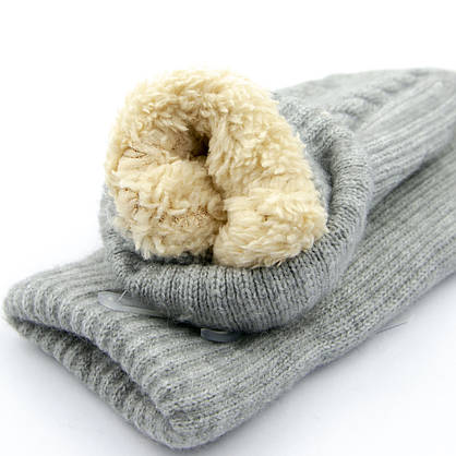 Оптом рукавиці жіночі вовняні зимові з махровою підкладкою (арт. 23-5-70), фото 3