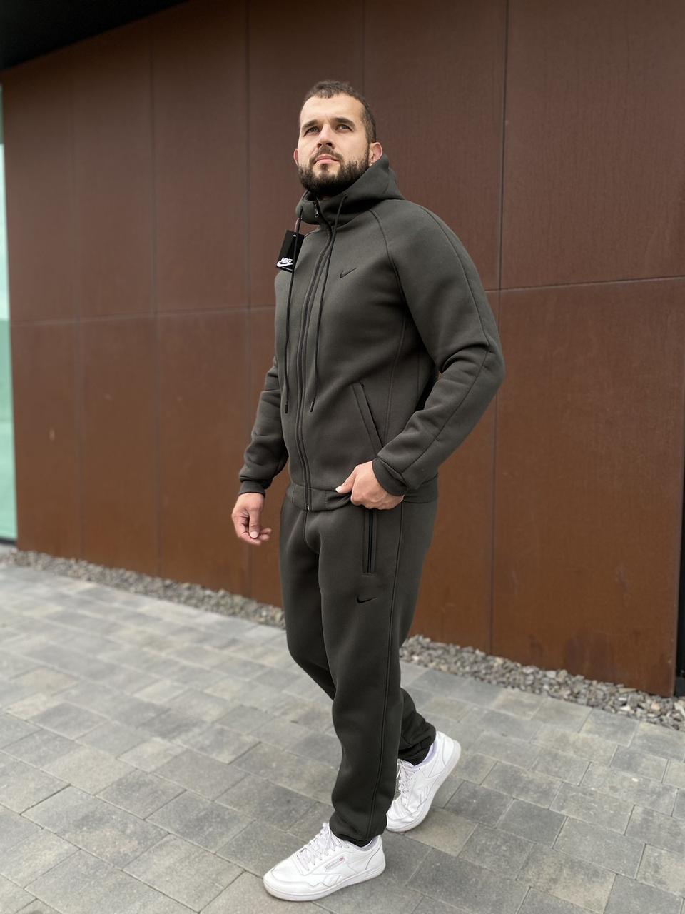 РОЗПРОДАЖ! ТОП ЯКІСТЬ зимовий спортивний костюм Nike на блискавці