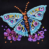 Набір для творчості з паєток "Грайливий метелик", у кор. 29*29*4 см, ТМ Колібрі АРТ, Україна