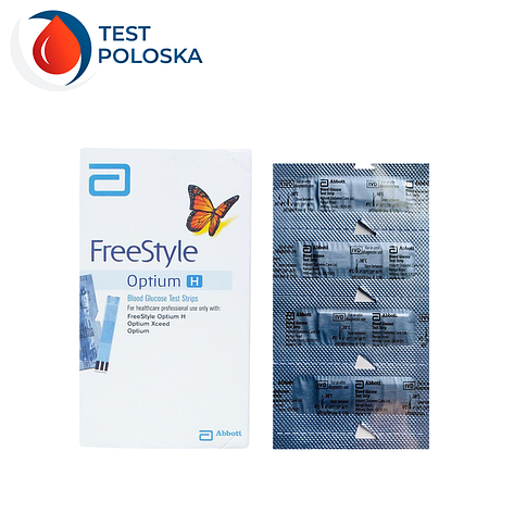 Тест полоски Фри Стайл Оптиум Н (FreeStyle Optium H) 25 шт., фото 1