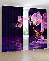 Фото шторы орхидея и вода
