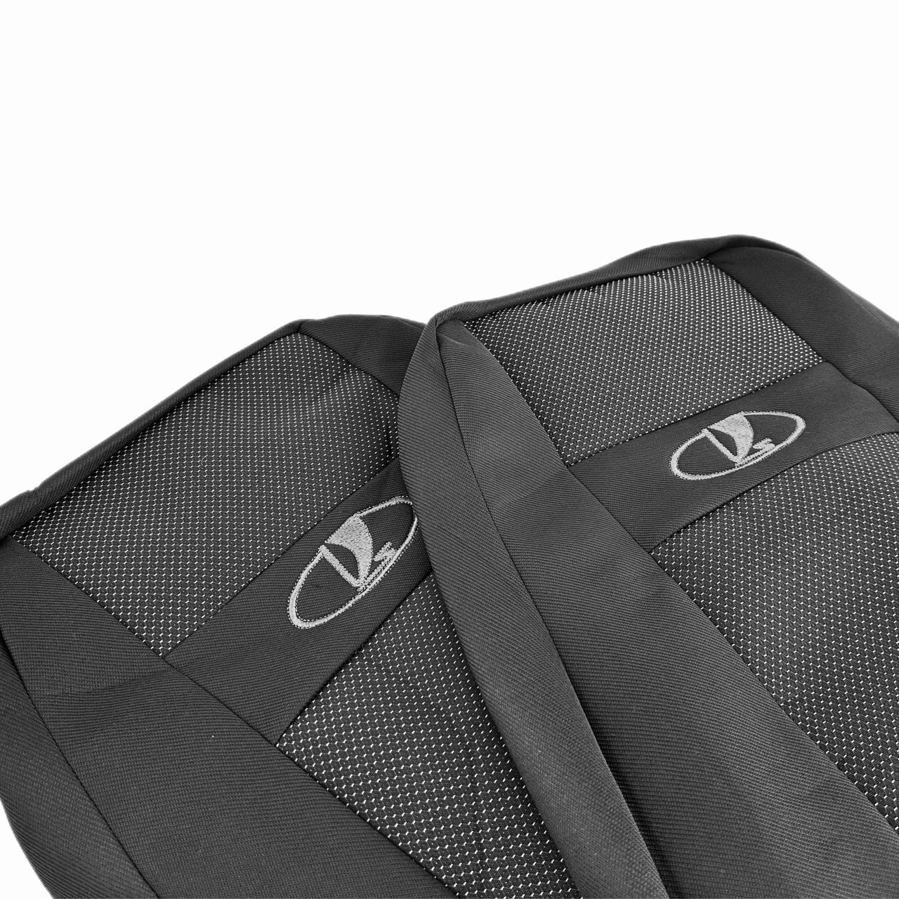 Чохли ВАЗ 2121 Нива COPER цілісні спинка/сидіння, 2 підголовники, фото 1