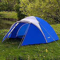 Палатка туристическая для кемпинга 2-х местная Presto Acamper ACCO 2 PRO - 3000мм. H2О - 2,9 кг. Цвет синий