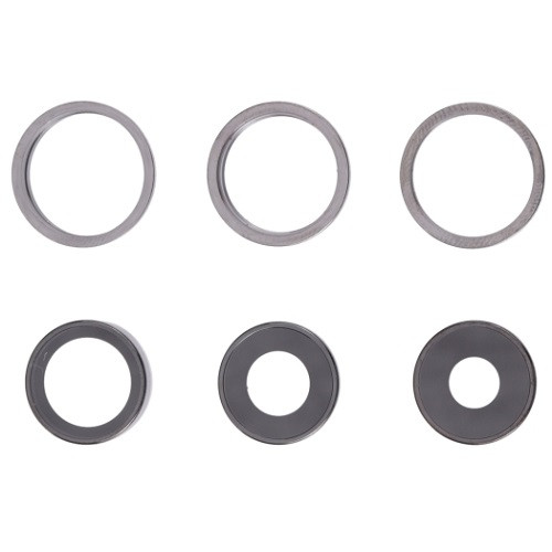 Скло камери iPhone 13 Pro/ iPhone 13 Pro Max з рамкою graphite (комплект 3шт), фото 1