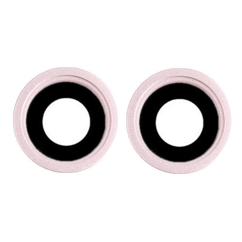 Скло камери iPhone 13/ iPhone 13 mini з рамкою pink (комплект 2шт), фото 1