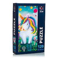 Пазлы "Little cute unicorn", 120 элементов, в кор. 15*9*3см, ТМ Vladi Toys, Украина