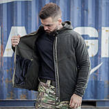 Кофта Gen4 з капюшоном Хакі FLIS, фото 3