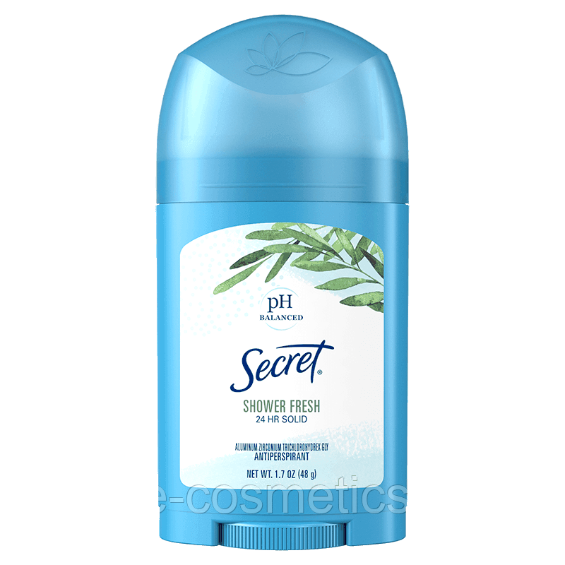 Твердий дезодорант Secret Invisible Solid Antiperspirant Deodorant Ph Balanced Shower fresh 48 г