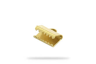 Концевик, затискач для стрічки, 6*9 мм, золото, Туреччина (A0006)