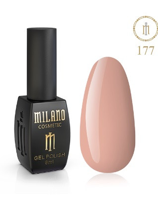 ГЕЛЬ ЛАК MILANO 8 МЛ № 177 гелевий лак для манікюру для LED лампи красивий манікюр