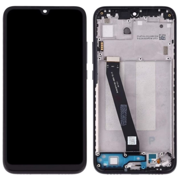 Дисплей Xiaomi Redmi 7 в зборі з сенсором та рамкою Eclipse Black, фото 1