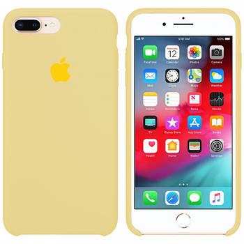 Silicone case for iphone 7 plus/8 plus (51) mellow yellow