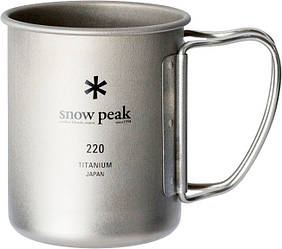 Кухоль Snow Peak MG-141 Titanium Single Wall 220ml (147672) 1200.05.63