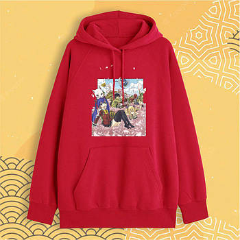 Худи "Фейри Тейл (Fairy Tail)" 3D - Красный - XS