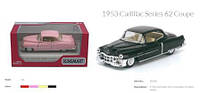 Машина метал. "Kinsmart" "Cadillac Series 62 Coupe 1953", в кор. 16*8,5*7,5см (96шт/4)