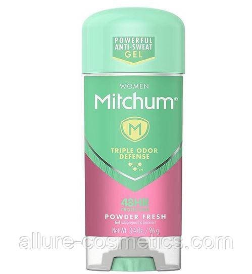 Гелевий дезодорант Жіночий Mitchum Women Gel Antiperspirant Deodorant Powder Fresh 96 г