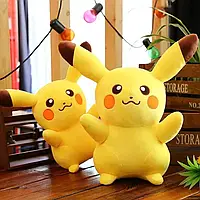 Интерьерная мягкая плюшевая игрушка для детей Пикачу 30 см Желтая