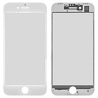 Стекло корпуса iPhone 8/iPhone SE 2020 с OCA-пленкой и рамкой white (Original PRC)