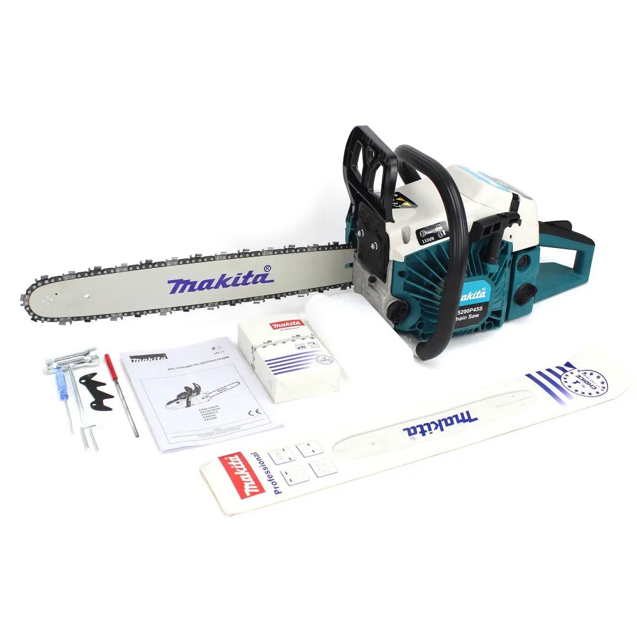 Бензопила Makita EA5200 P45S шина 45 см, 3.6 кВт, бензинова ланцюгова пила Румунія