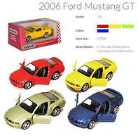 Машина метал. "Kinsmart" "Ford MUSTANG GT 2006", 1:38, в кор. 16*7*8см (96шт)