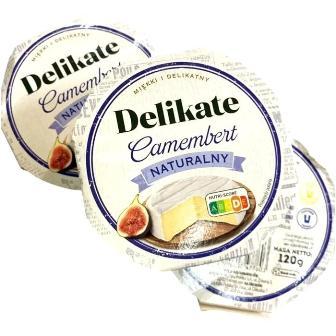 М'який сир Camembert Naturalny Delikate 120гр