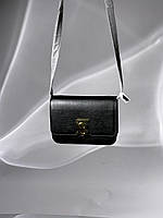 Женская сумка клатч BURBERRY Calfskin Mini TB Bag Black (черная) KIS99031 стильная сумка для девушки mood