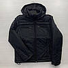 М. L. XL Чоловіча куртка Adidas з капюшоном демісезон осінь/весна чорна (Адідас), фото 3