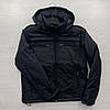 М. L. XL Чоловіча куртка Adidas з капюшоном демісезон осінь/весна чорна (Адідас), фото 7
