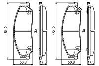 Колодки гальмівні дискові GEELY EMGRAND X7 2014- 0986495402