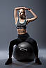 М'яч для фітнесу (фітбол) Power System PS-4013 Ø75 cm PRO Gymball Black, фото 5