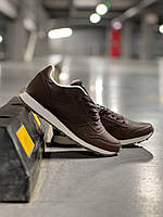 Мужские кроссовки Reebok Classic Leather Brown (коричневые) стильные демисезонные кроссы RB020 43 mood