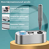 Фрезер для манікюру з ліхтарем Nail Drill UV-701 40 000 об/хв стильний апарат манікюрна машинка для нігтів, фото 6