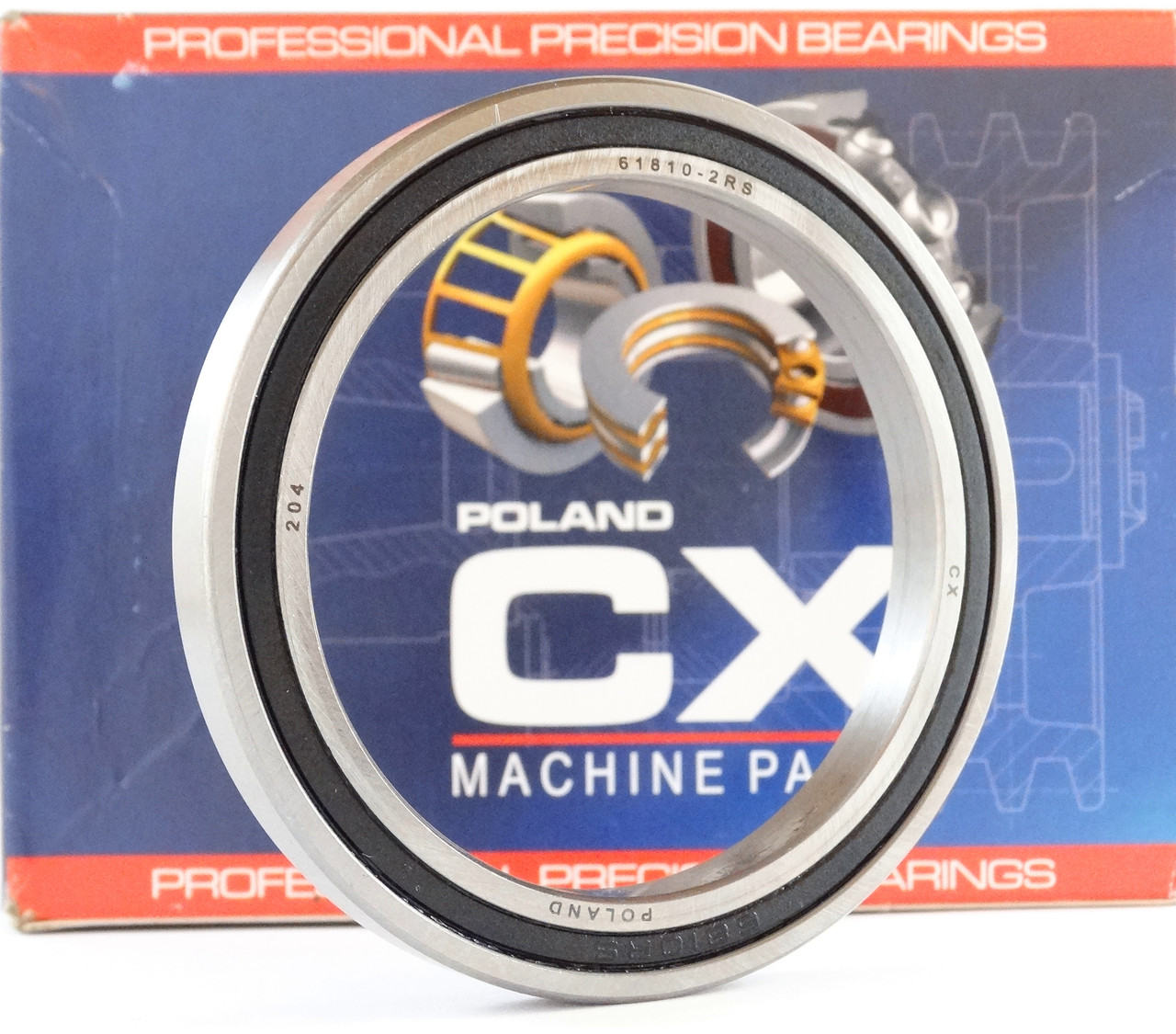 Підшипник 61810 2RS (розмір: 50*65*7) CX Польща