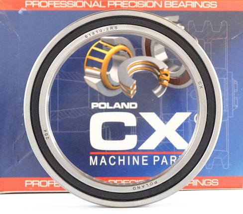 Підшипник 61810 2RS (розмір: 50*65*7) CX Польща, фото 3