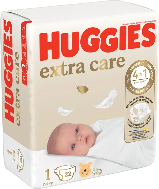 Підгузки Huggies Extra Care 1 (22 шт)