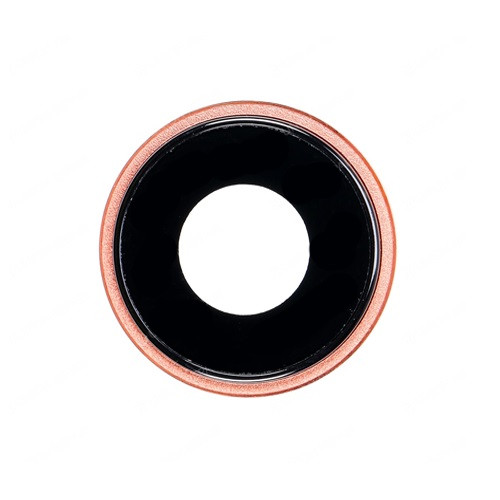 Скло камери iPhone XR з рамкою coral, фото 1