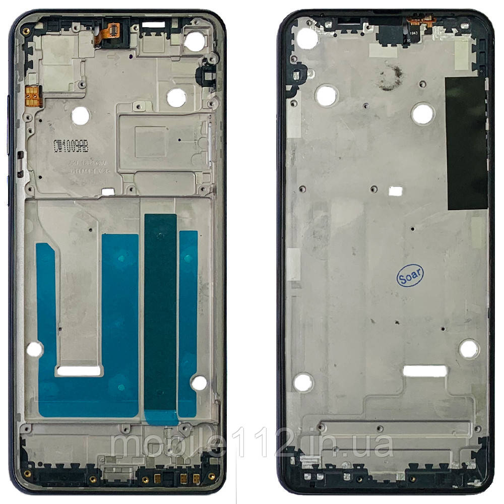 Рамка дисплея Motorola One Action (синя), фото 1