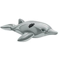Плотик "Дельфин", 175*66см, ручки 2шт, до 40 кг, рем. компл., в кор. 20,5*19*7см, INTEX (6шт)