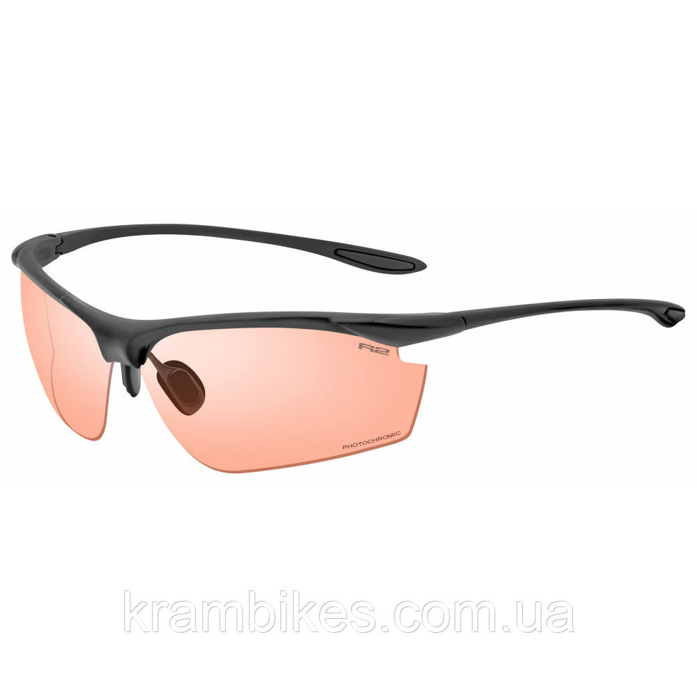 Окуляри велосипедні R2 PEAK оправа matt black фотохромні лінзи grey (CAT. 0-3), фото 1