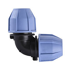 Кутник 90° VSPLAST ПЕ обжим 20 мм 000005436